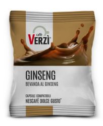 90 Capsule bevande solubili Ginseng caffè Verzì compatibile Dolce Gusto
